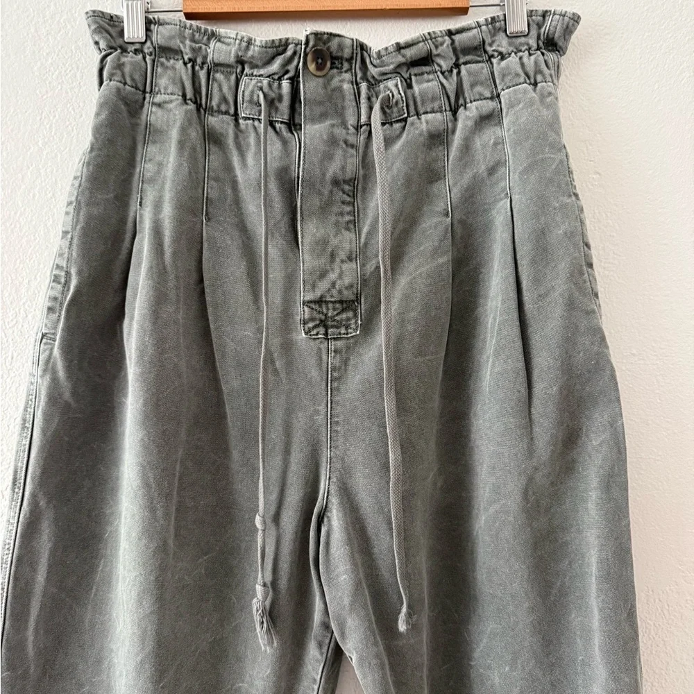 Free People Boho Margate Trouser Paperbag Tie Waist Pants Size M - Picture 6 of 13